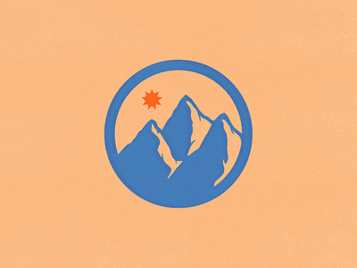Mountains and Sun logo sun