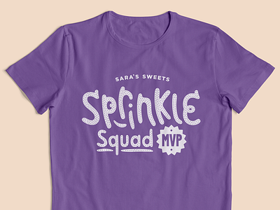 Sprinkle Squad MVP Shirt bakery purple smile sprinkles tshirt typography