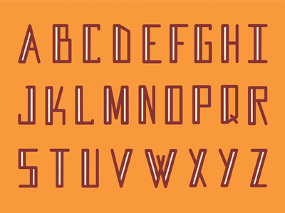 Font by Nathan Anderson on Dribbble