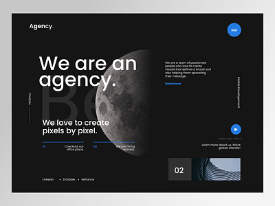 Design Agency - Landing Page best shot branding design graphic design illustration landing page motion graphics ui uiux