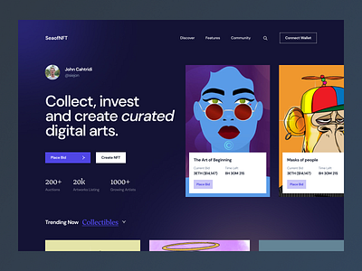 NFT Landing Page Design