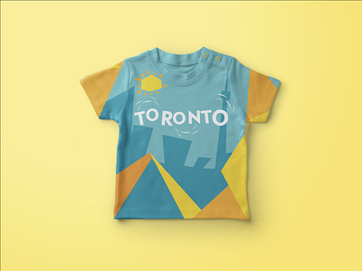Toronto Summer Festival - Merch brand identity branding canada festival graphic design illustration skyline summer textile toronto tshirt