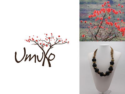 The Umuko Project africa brand identity branding canada education empowerment female empowerment feminine jewelry logo plants rwanda