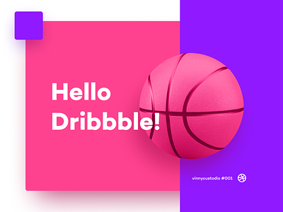 Hello Dribbble app app branding first firstpost hello illustration logo logofolio ui pack ux ui