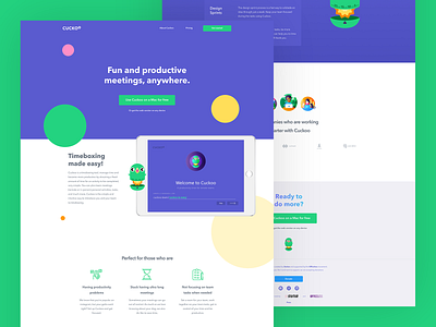 Cuckoo Landing Page Concept