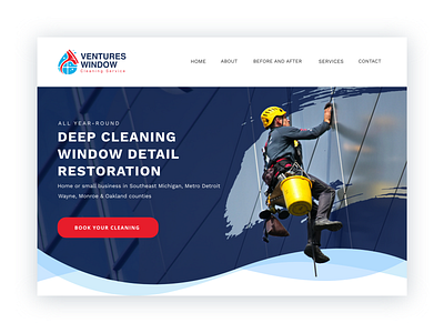 Ventures Window Cleaning cleaning services graphic design uiux design window cleaning services