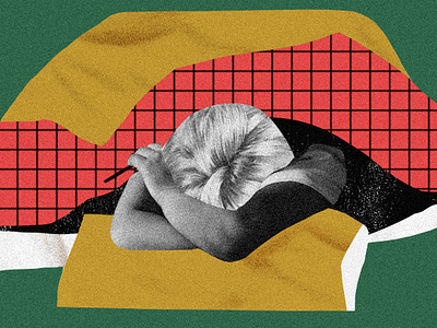 Sleep-In Beauty collage illustration