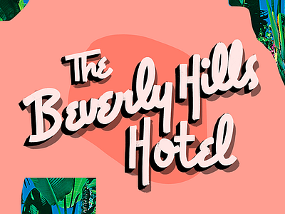 Beverly Hills Hotel beverly hills lettering procreate