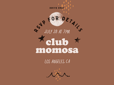fake event poster event letterings momosa rsvp