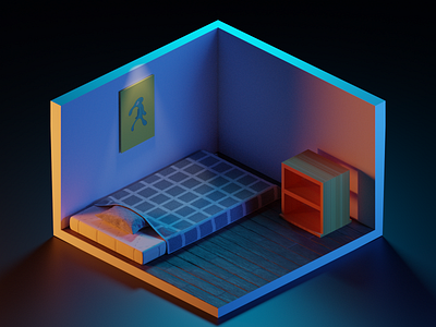 Tiny Room 3d art blender cyclesrender design illustration