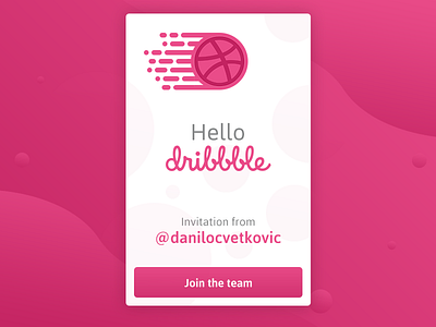 Hello dribbble @danilocvetkovic dribble first hello shot