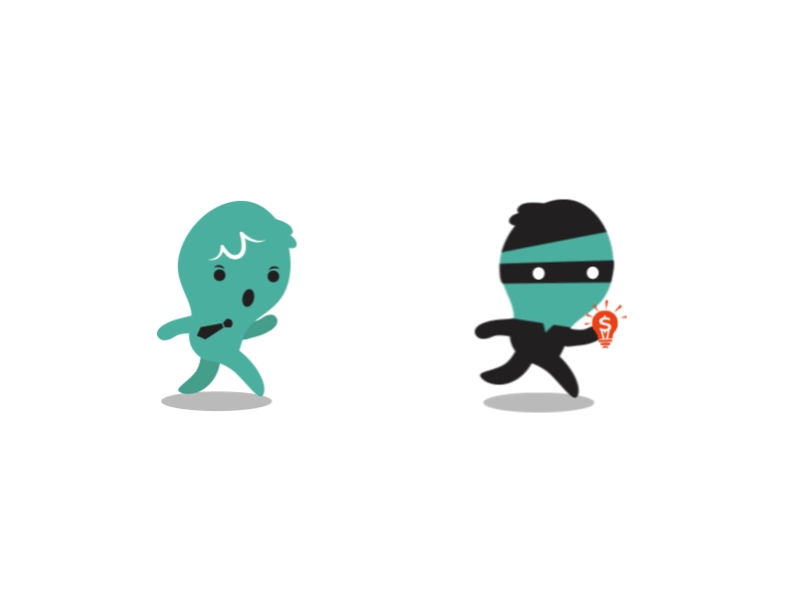 Gif Stealing Someone's idea by Ashish Mathew on Dribbble