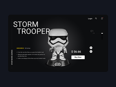 May the force be with you ecommerce starwars landingpage