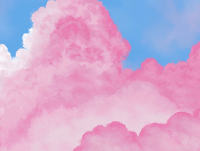 Pink clouds clouds digitalpainting painting pink procreate procreateapp sky sunset