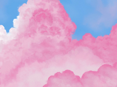 Pink clouds