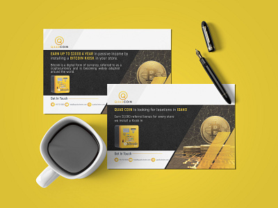 Bitcoin Postcard 2021 atm bitcoin branding design identity postcard vector