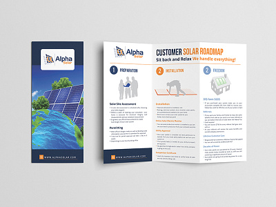 Solar Panel Brochure design bi fold brochure flyer tri fold