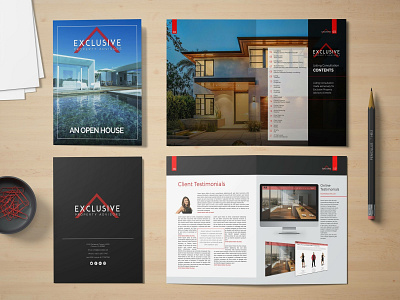 Real Estate Open House Brochure design bi fold brochure real estate real estate agent real estate branding