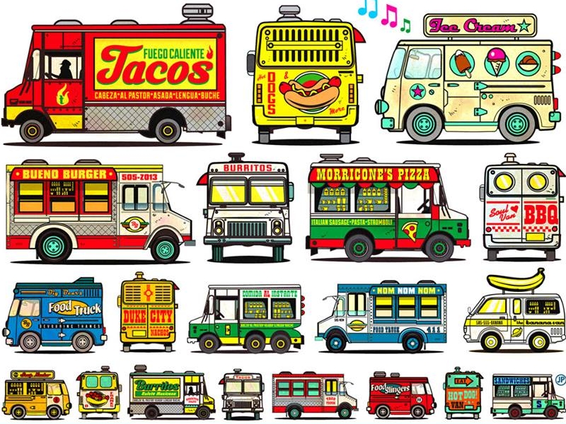 Alibi Food Truck Field Guide By Jesse Philips On Dribbble