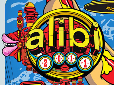 Weekly Alibi alibi art best burque cover design illustration logo of weekly