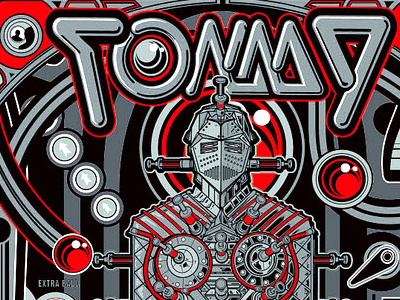 The Who's TOMMY - Pinball Board Poster alamo art cinema design draft graphics house illustration logo mondo musical pinball poster print rock screen the tommy who wizard