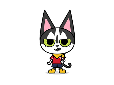 Maru in Aggretsuko-Style