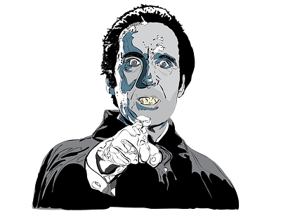 Christoper Lee - Dracula adobe illustrator christopher lee dracula fun idol illustraion vector