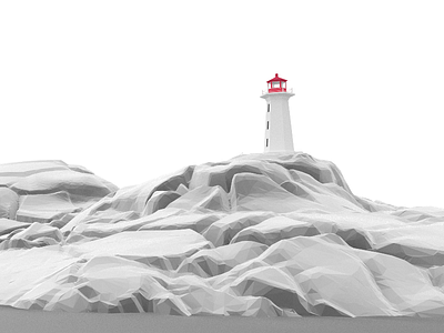 COVE 3d lighthouse low poly