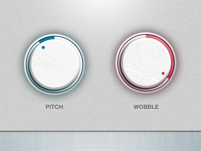 Pitch n Wobble audio interface knobs ui user wobblr