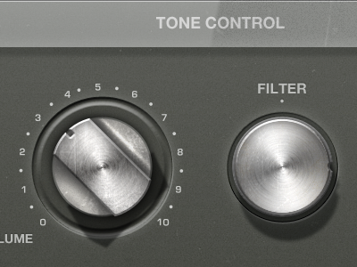 TONE CONTROL audio interface knobs ui user