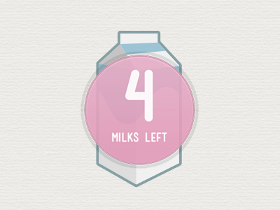 4 Milks Left illlustration milk