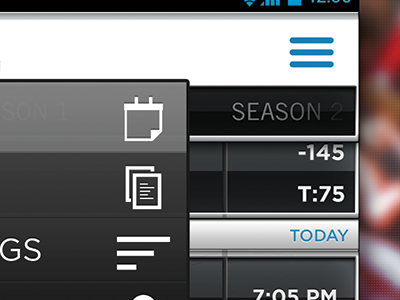 Sports App - Light android jet cooper mobile scores sports ui