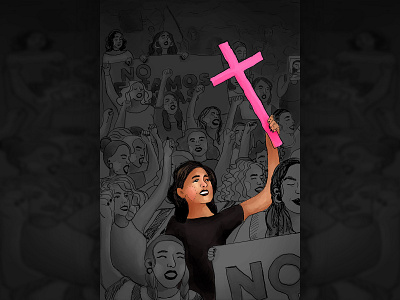 25N adobe brush digital illustration feminism feminist illustration mexico photoshop wacom woman