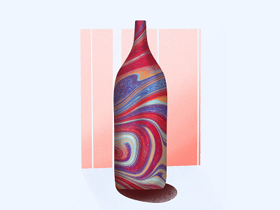 Dreams In A Bottle 2 artwork dailyillustration design digital art digital illustration illustration illustration art liquify marble poster art