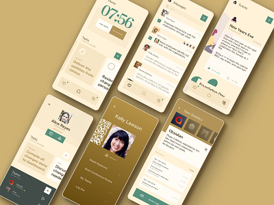 Hyve Mobile App interface design interfacedesign mobile app mobile app design mobile ui productivity ui ui ux ui design ux uxdesign visual design workplace