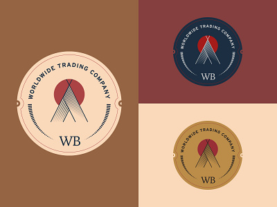 WB Trading brand design branding design hipster logo logo logo design
