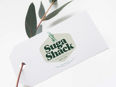 SugaShack Logo brand design branding design hispter logo mockup sugar