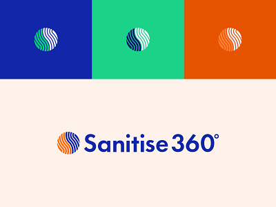 Sanitise 360º - Brand Identity. branding flat geometric identity letters logomark logotype minimal minimalist minimalist logo monogram sanitize