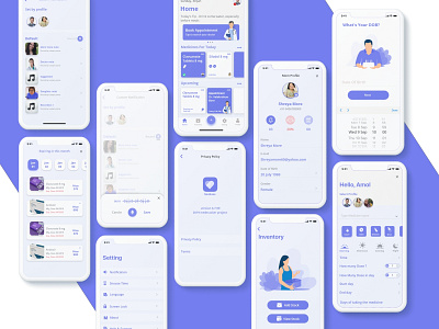 More Than Medicine Reminder app app character color concept illustraion medicine project reminder ui uiux