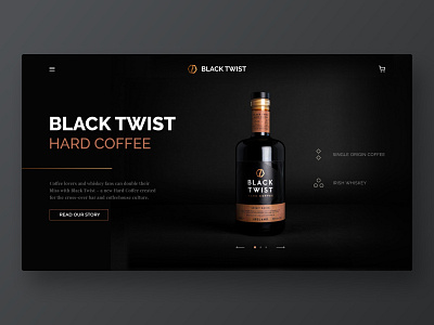 Black Twist landing page