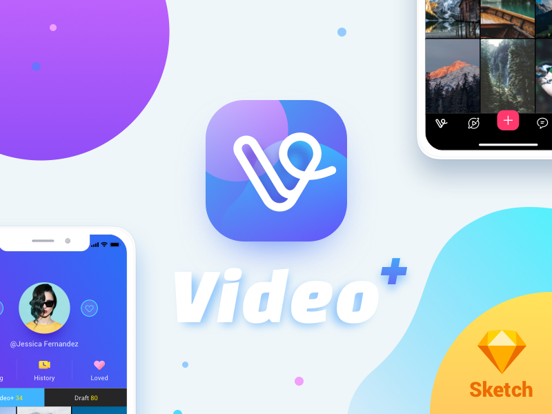 Video Plus for iPhone X (Sketch Freebie) by Peter Wu on ...