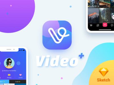 Video Plus for iPhone X (Sketch Freebie)