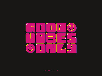 Good Vibes Only adobe digitalart digitallettering illustrator lettering lettering art typography