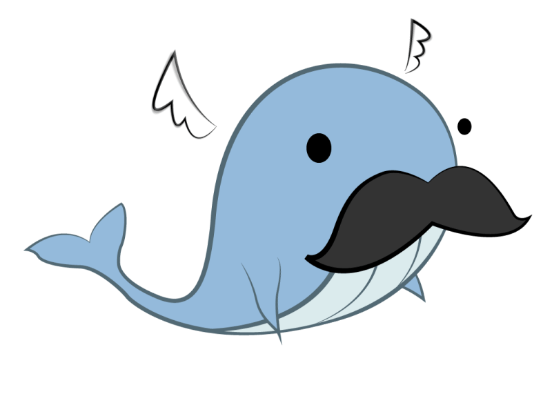 You've Done Whale animation cartoon character cute drawing illustration