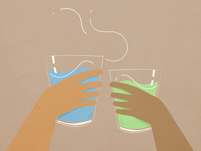 Cheers graphics illustration