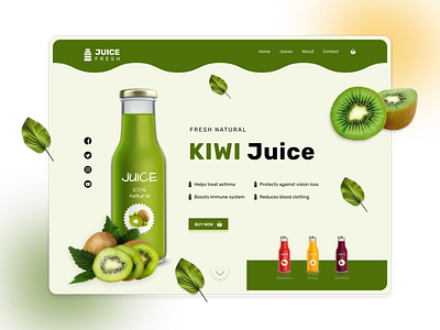 Juice Fresh Landing Page Design Concept