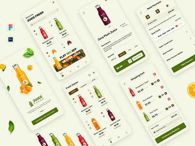 Juice Fresh App Design