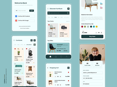 Fusion Interio Furniture Mobile App app design apple design daily design daily ui design challenge dailyuichallenge furniture app furniture store interior design ios app ios app design mobile app mobile app design modern design ui ux ui ux challange ui ux design ui ux designer user experience user interface