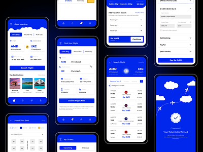 Flight Ticket Booking App app development apple design clean design figma figmadesign flight app flight search ios app design minimalist mobile app design modern design simple clean interface ticket booking ticket booking app ui uiux uiux design userexperiencedesign ux