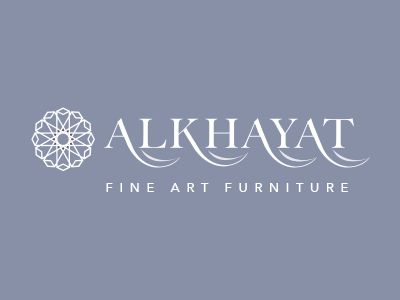 Al-Khayat Fine Art Furniture arabic brand branding free throw logo typography